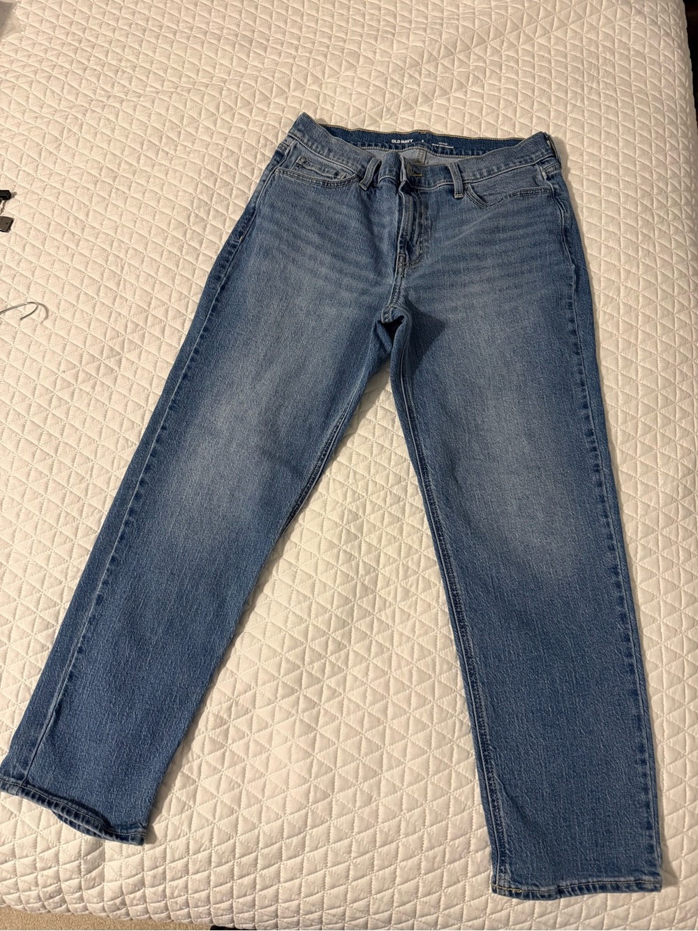 Old Navy Women's Mid Blue WOW Boyfriend Jeans size 8 short